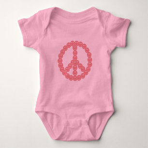 Happy Face Peace Baby Strampler