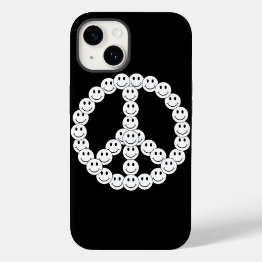 Happy Face Peace Case-Mate iPhone Hülle (Rückseite)
