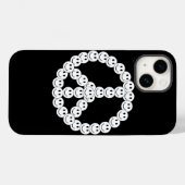Happy Face Peace Case-Mate iPhone Hülle (Rückseite (Horizontal))