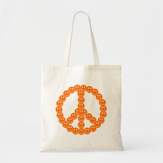 Happy Face Peace Tragetasche (Vorne)