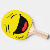 Happy Face Ping Pong Paddle (männlich) Tischtennis Schläger (Seitenansicht)
