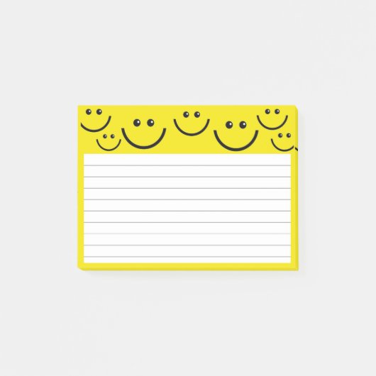 Happy Face Post-it Klebezettel (Vorderseite)
