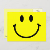 Happy Face Postcard Postkarte (Vorne/Hinten)