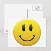 Happy Face Postkarte (Vorne/Hinten)