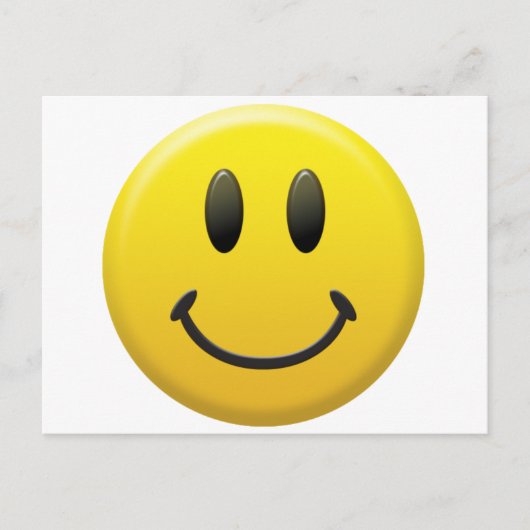 Happy Face Postkarte (Vorderseite)