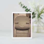 Happy Face Postkarte (Stehend Vorderseite)