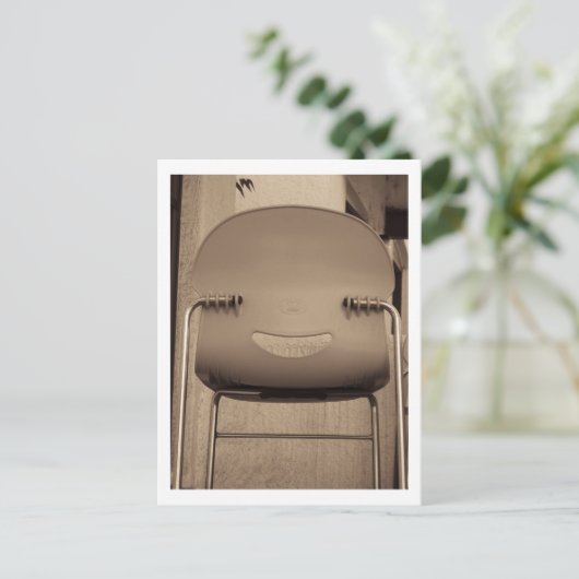 Happy Face Postkarte (Stehend Vorderseite)