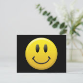 Happy Face Postkarte (Stehend Vorderseite)