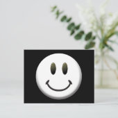Happy Face Postkarte (Stehend Vorderseite)