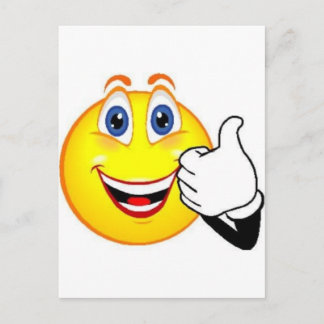 Happy Face Postkarte