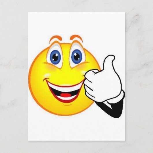 Happy Face Postkarte (Vorderseite)