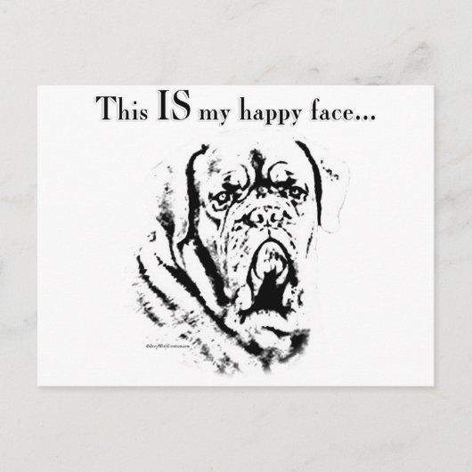 Happy Face Postkarte (Vorderseite)