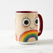 HAPPY FACE RAINBOW TASSE (VorderseiteRechts)