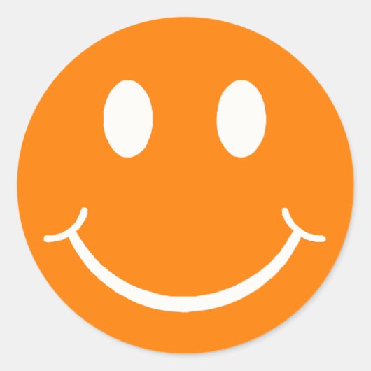 Happy Face Runder Aufkleber (Vorderseite)