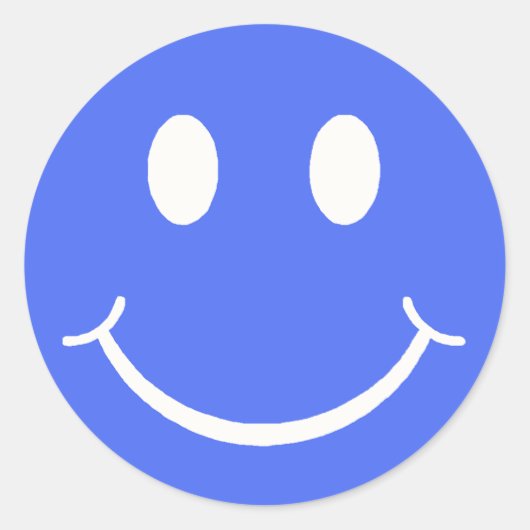 Happy Face Runder Aufkleber (Vorderseite)