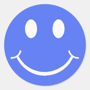 Happy Face Runder Aufkleber