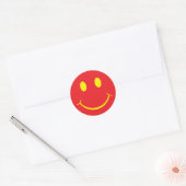 Happy Face Runder Aufkleber (Umschlag)
