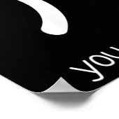 Happy Face Sad Face I Smile You Decide  Poster (Ecke)