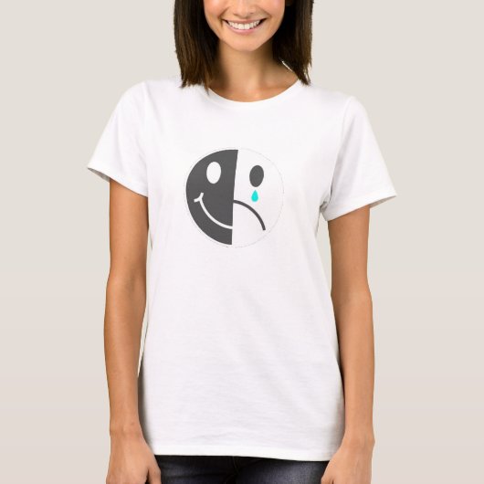 Happy Face Sad Face T - Shirt (Vorderseite)