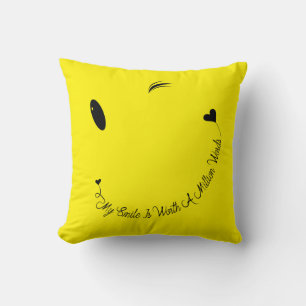 Happy Face Smile Kissen