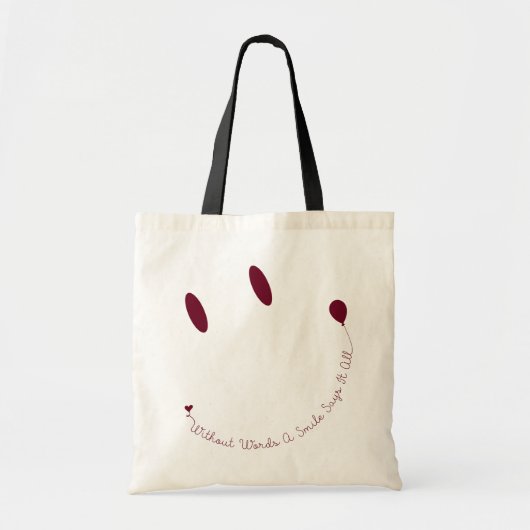 Happy Face Smile Tragetasche (Vorne)