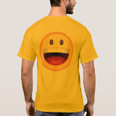 Happy Face Smiley Emoji T-Shirt (Rückseite)