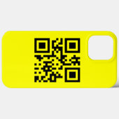 Happy Face Smiling Emoji — QR Code Case-Mate iPhone Hülle (Rückseite (Horizontal))