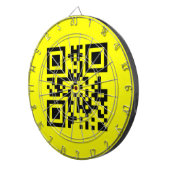 Happy Face Smiling Emoji — QR Code Dartscheibe (Vorderseite rechts)