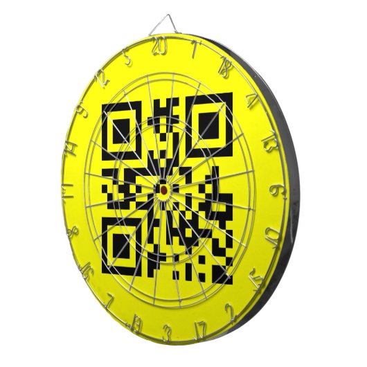 Happy Face Smiling Emoji — QR Code Dartscheibe (Vorderseite rechts)