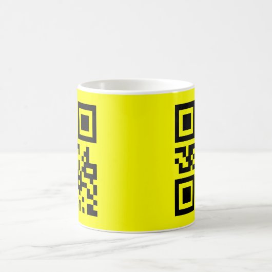 Happy Face Smiling Emoji — QR Code Kaffeetasse (Mittel)
