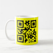 Happy Face Smiling Emoji — QR Code Kaffeetasse (Links)