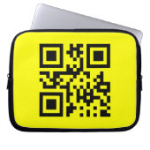 Happy Face Smiling Emoji — QR Code Laptopschutzhülle (Vorderseite)