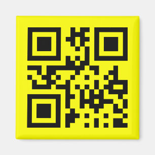 Happy Face Smiling Emoji — QR Code Magnet