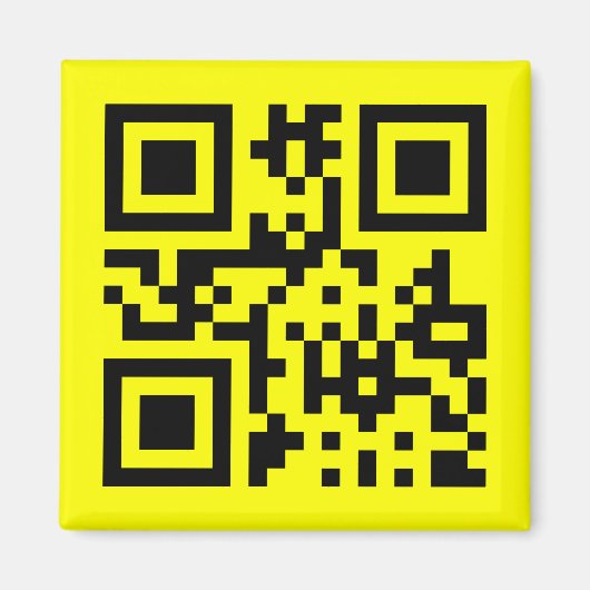 Happy Face Smiling Emoji — QR Code Magnet (Vorne)