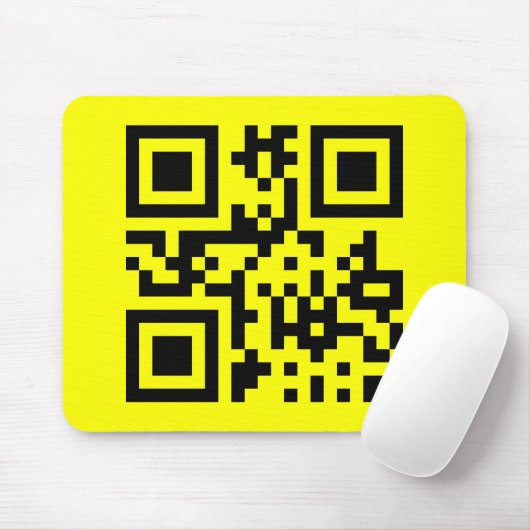 Happy Face Smiling Emoji — QR Code Mousepad (Mit Mouse)