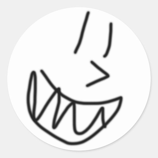 Happy Face Sticker (Vorderseite)