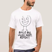 Happy Face Strichmännchen T-Shirt (Vorderseite)