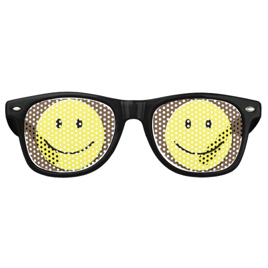 Happy Face Sunglasses Partybrille (Vorderseite)