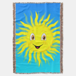 Happy Face Sunshine Decke