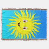 Happy Face Sunshine Decke (Vorderseite)