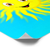 Happy Face Sunshine Poster (Ecke)