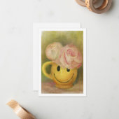 Happy Face Tasse Mitteilungskarte (Vorderseite/Rückseite Beispiel)