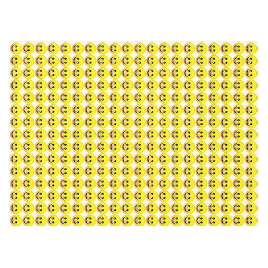 Happy Face Tischdecke (Vorderseite (Horizontal))