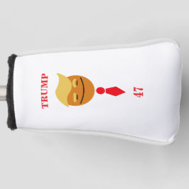 Happy Face Trump mit Krawatte, 47 Golf Headcover