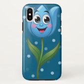 Happy Face Tulip iPhone / iPad Gehäuse Case-Mate iPhone Hülle (Rückseite)