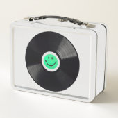 Happy face – Vinyl – Schallplatte Metall Brotdose (Rückseite)