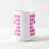 Happy Face, xoxo, valentine, custom mug, cup Kaffeetasse (Mittel)