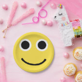 Happy Face Yellow Lächeln Emoticon Emoji Pappteller (Party)