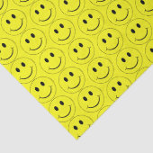 Happy Face Yellow Pattern Seidenpapier (Detail)