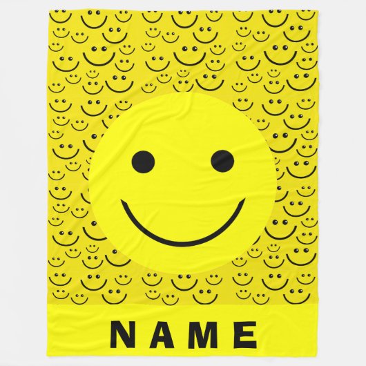Happy Faces Fleece Blanket (Vorderseite)